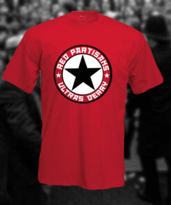 DERRY CITY T-SHIRT - RED PARTISANS